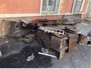 标的：废钢材一批